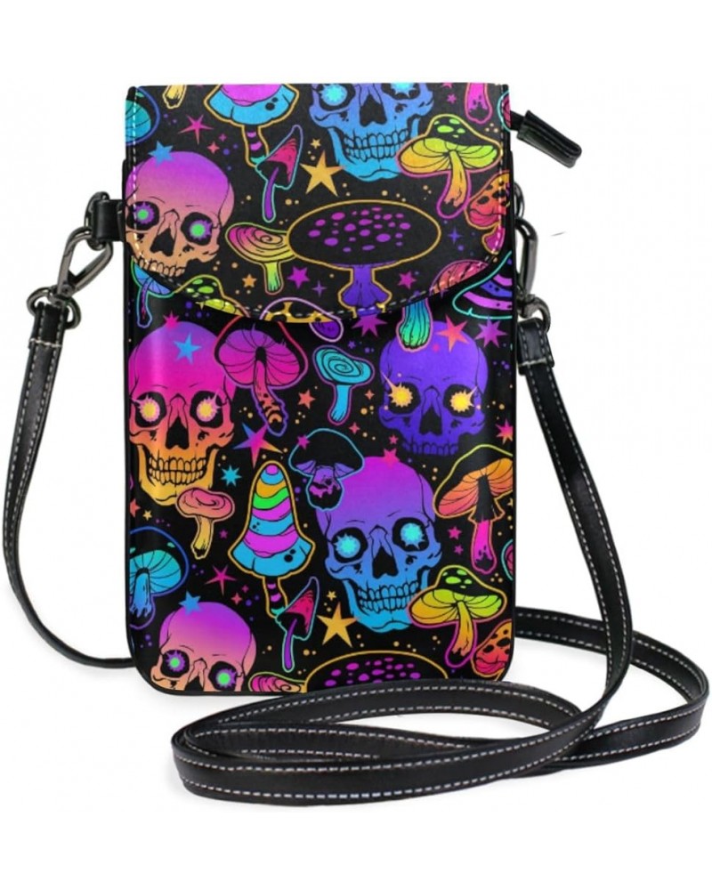 Crossbody Bag Goth Crossbody Bags for Women Small Phone Purses Wallet with Crossbody Strap Skull 10 $17.69 Crossbody Bags