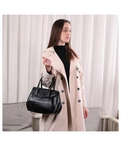 Luxury Leather Designer Handbags Trendy Tote Bag Shoulder Purse Mothers Day Gifts Fashion Crossbody Bags for Women Black M $3...