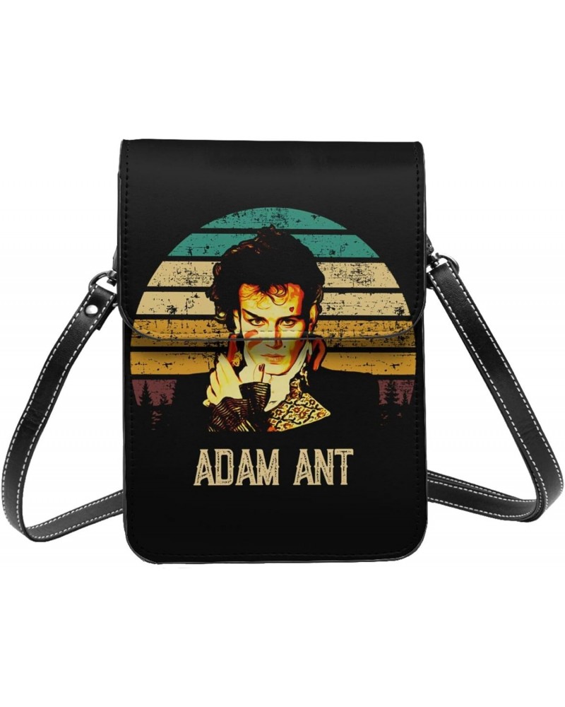 Adam And The Ants Small Cell Phone Purse Women'S Cell Phone Purse Clutch Handbag Black $14.42 Crossbody Bags