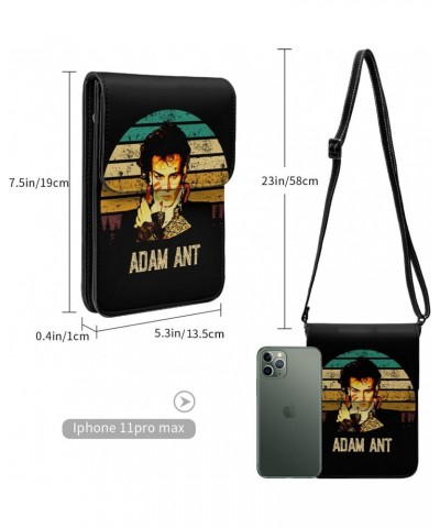 Adam And The Ants Small Cell Phone Purse Women'S Cell Phone Purse Clutch Handbag Black $14.42 Crossbody Bags