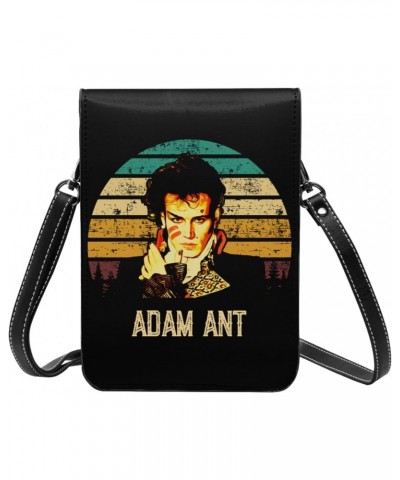 Adam And The Ants Small Cell Phone Purse Women'S Cell Phone Purse Clutch Handbag Black $14.42 Crossbody Bags