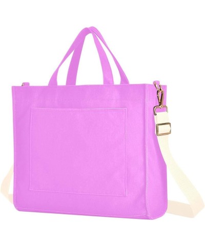 Mauve Teacher Bags for Women Small Crossbody Tote Bag for Women Corduroy Tote Bag Fashion Crossbody Bag Lavender Magenta $10....