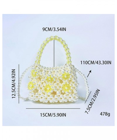 Luxury Pearl Purses Shoulder Bag for Women Pearl Bag Handmade Bags Women's Crossbody Beaded Clutch Evening Bag Wedding Party ...