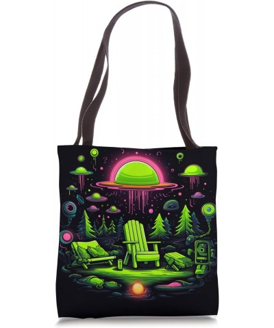 Camping UFO Gear Alien Abduction Tote Bag $11.75 Totes