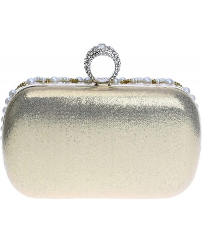 Women's Evening Handbags Evening Clutch Fashion Two Chains Women Pearl Evening Bag Clutch Gorgeous Bridal Wedding Party Blue ...