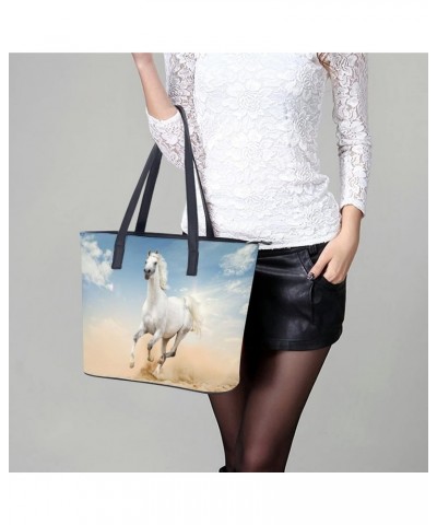 Womens Handbag Horse Leather Tote Bag Top Handle Satchel Bags For Lady $20.99 Totes