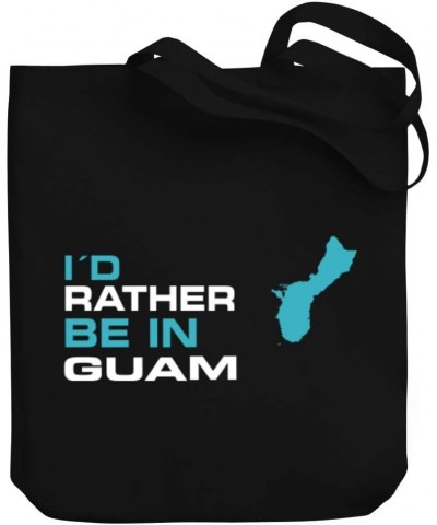 I'd rather be in Guam Map Canvas Tote Bag 10.5" x 16" x 4 $20.79 Totes