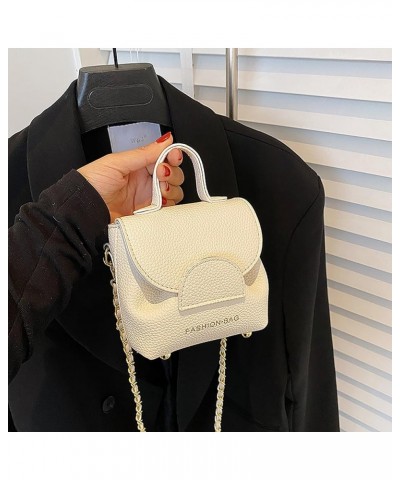 Small Crossbody Bags Cell Phone Purse Shoulder Bag for Women, Top Handle Clutch Handbag (Black) White $36.43 Totes