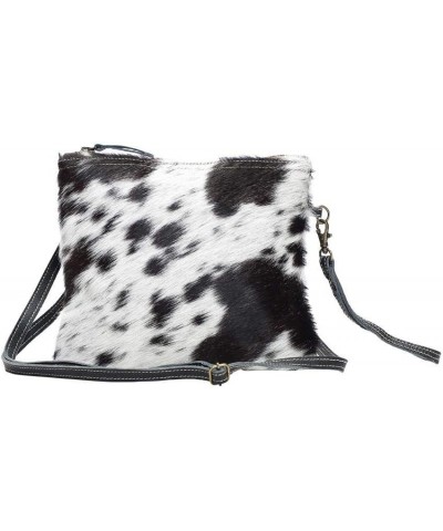 Black & White Cowhide Small Bag White $16.63 Crossbody Bags