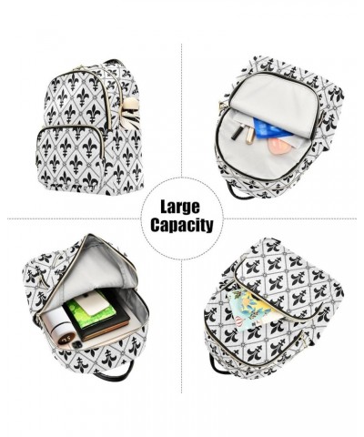 Mardi Gras Backpack Purse for Women Fashion Ladies Shoulder Bags Travel Bag with Zipper Weekend Bag,S Medium $13.02 Backpacks