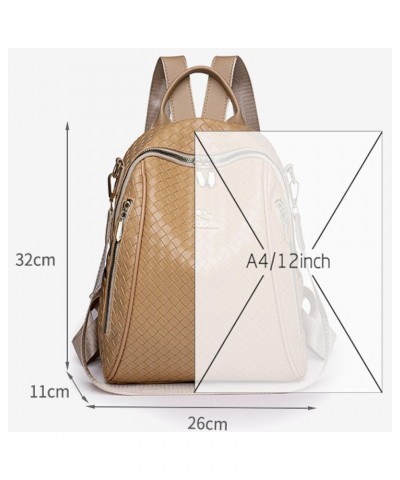 Backpack Women's Fashion Outdoor Travel Backpack Casual Fashion Foreign Light Texture Soft Leather Women's Bag New $18.84 Bac...