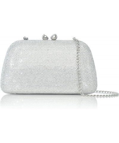 Bright Crystal Clutch Bag Sparkling Full Rhinestone Evening Bag for Women Elegant Formal Occasion Wedding Bridal Graduation S...