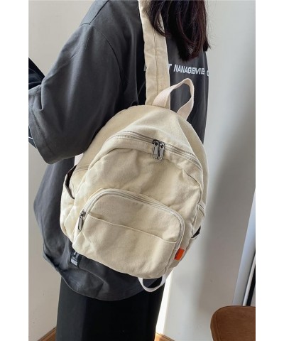 Vintage Denim Laptop Backpack Casual Canvas Daypack Handbag Purse Lightweight Rucksack Shoulder Bag 484 Beige $14.35 Backpacks