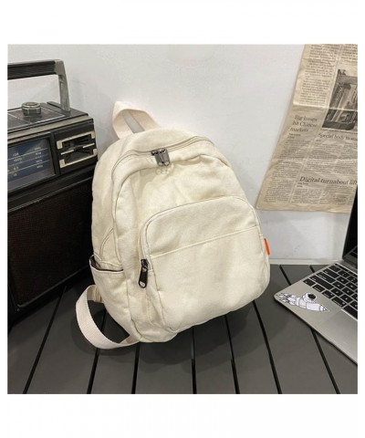 Vintage Denim Laptop Backpack Casual Canvas Daypack Handbag Purse Lightweight Rucksack Shoulder Bag 484 Beige $14.35 Backpacks