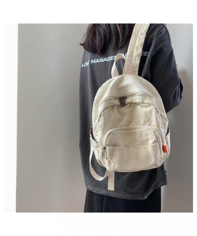 Vintage Denim Laptop Backpack Casual Canvas Daypack Handbag Purse Lightweight Rucksack Shoulder Bag 484 Beige $14.35 Backpacks