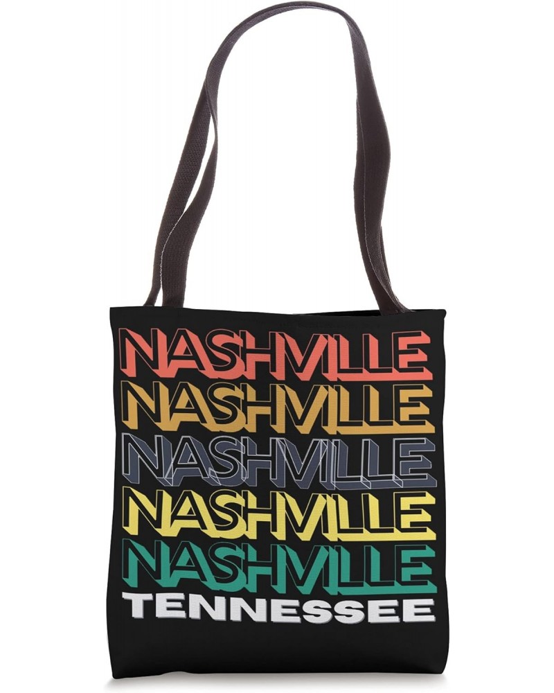 NASHVILLE TENNESSEE | Block Vintage Retro Love Gift Souvenir Tote Bag $11.13 Totes