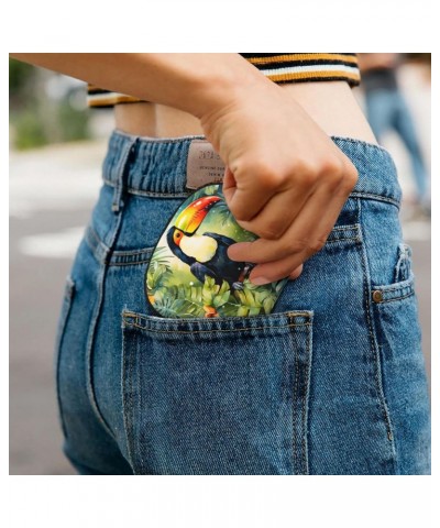 Small Wallets Woman Credit Card Holder For Women Coin Purse Leather Card Wallet (Forest Toucan) $10.80 Wallets