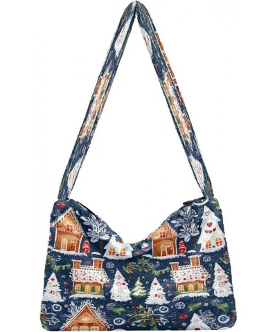 Gingerbread House Ladies Shoulder Handbags, Long Shoulder Bag, Shoulder Bag for Women with Zipper Gingerbread House-1 $10.74 ...