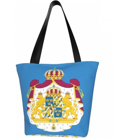 Coat Of Arms Of Swedish Fashion Shoulder Bag Large Capacity For Man Or Woman $17.28 Totes