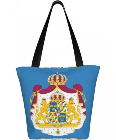 Coat Of Arms Of Swedish Fashion Shoulder Bag Large Capacity For Man Or Woman $17.28 Totes