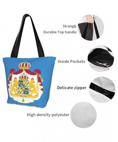 Coat Of Arms Of Swedish Fashion Shoulder Bag Large Capacity For Man Or Woman $17.28 Totes