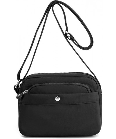 Women's bag, nylon cloth bag, horizontal shoulder bag, women's casual cross-body bag Purple $20.88 Shoulder Bags