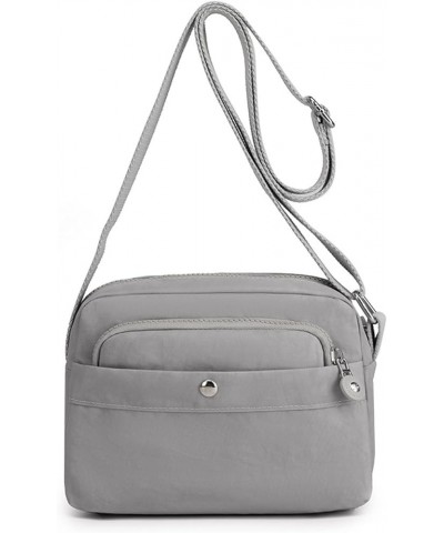 Women's bag, nylon cloth bag, horizontal shoulder bag, women's casual cross-body bag Purple $20.88 Shoulder Bags