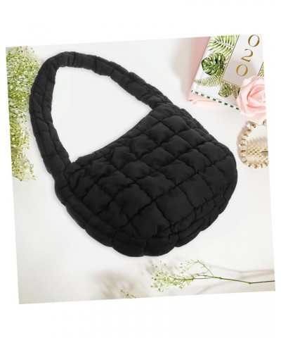 1pc Pleated Dumplings Ladies Crossbody Bags The Tote Bag Women Tote Handbags Sling Bag for Women Ladies Black $9.38 Shoulder ...