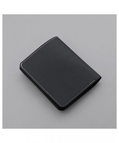 Fashion Coin ID Short Wallet Solid Color Men Open Purse Multiple Card Checkbook Wallets for Women Under 10 Black-0 $8.92 Wallets