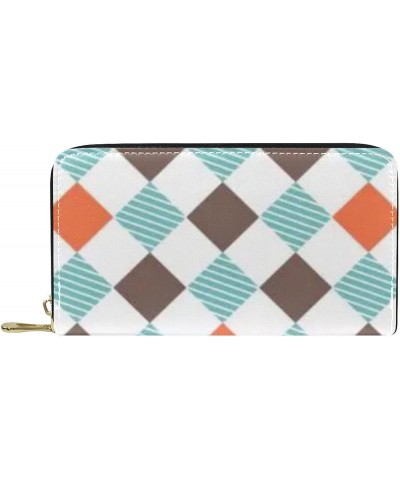 Plaid Leather Wallet - Stylish and Trendy Plaid Purses and Handbags - Sleek Design, Durable Construction and Ample Storage Ca...