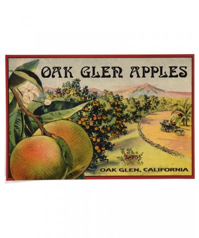 24x36 Inch Giclee Print, Oak Glen, California, Apple Crate Label $22.00 Totes