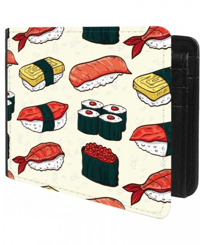 Unique Desige Pattern - Sushipattern, Slim Front Pocket Wallet Billfold RFID Blocking $12.09 Wallets