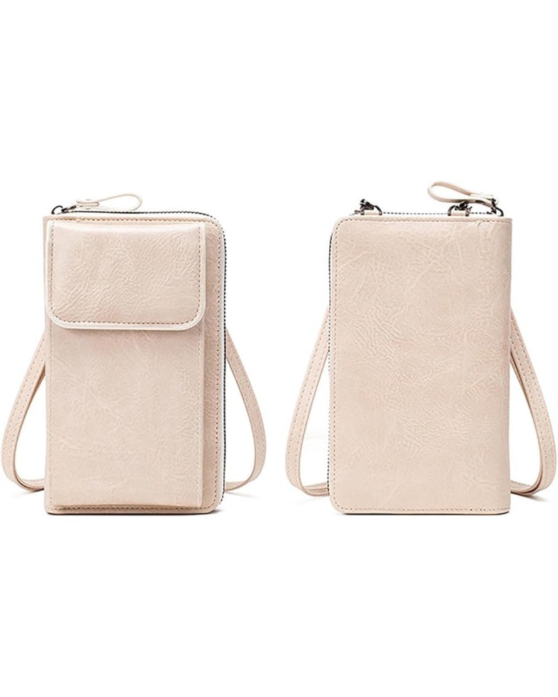 Small Crossbody Cell Phone Purse for Women Cellphone Wallet Bag with Credit Card Slots Off-white $9.87 Crossbody Bags