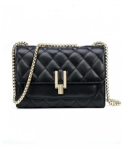 Handbags New Version Of Large-Capacity Rhombic Chain Shoulder Bag Fashion All-Match Messenger Bags Black $65.79 Shoulder Bags