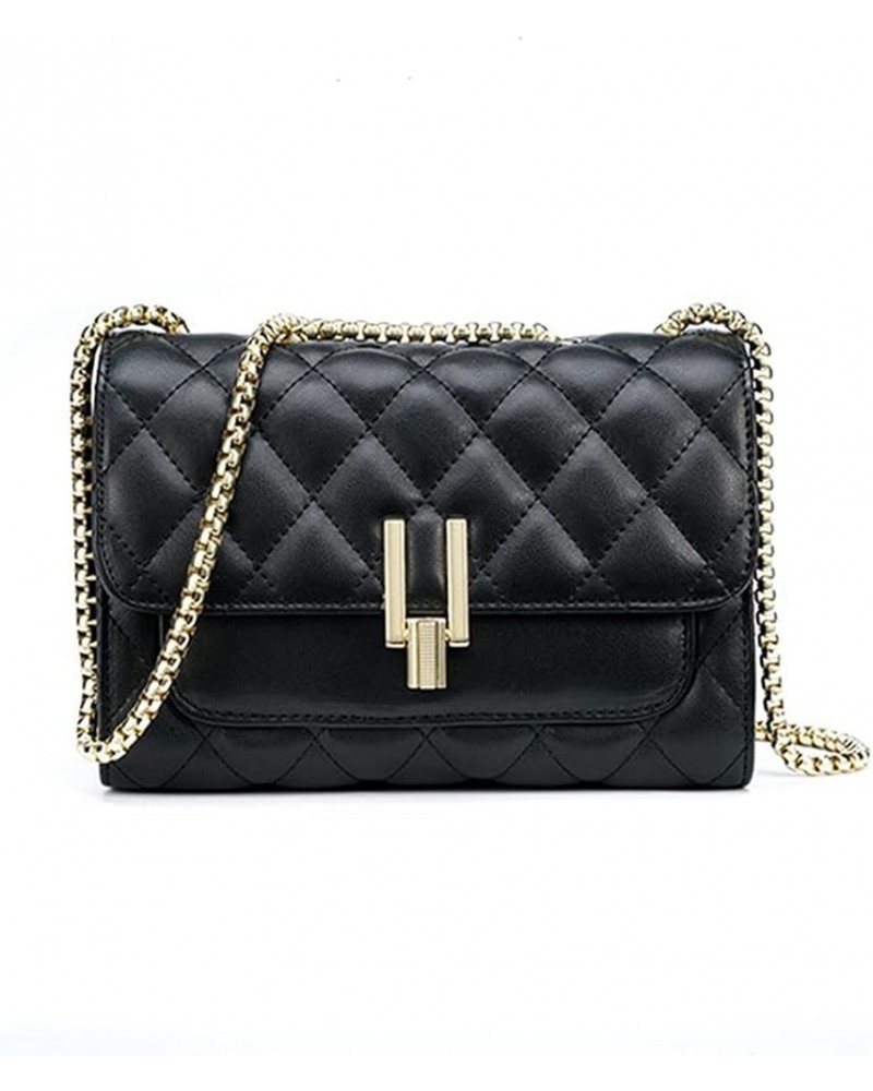 Handbags New Version Of Large-Capacity Rhombic Chain Shoulder Bag Fashion All-Match Messenger Bags Black $65.79 Shoulder Bags