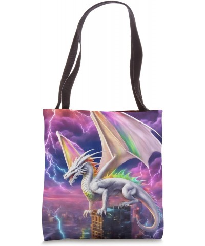 White Dragon Tote Bag $11.00 Totes