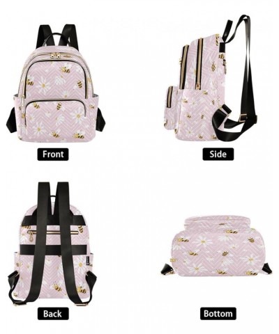 Women Backpack Purse Daisy and Bee Fashion Shoulder Bags Travel Backpack Small Daypacks S Medium $14.04 Backpacks