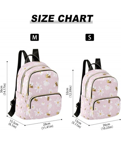 Women Backpack Purse Daisy and Bee Fashion Shoulder Bags Travel Backpack Small Daypacks S Medium $14.04 Backpacks