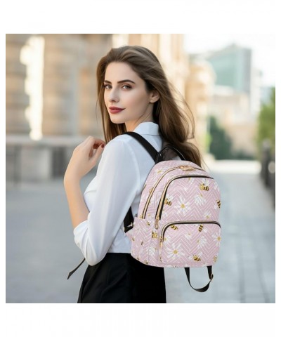 Women Backpack Purse Daisy and Bee Fashion Shoulder Bags Travel Backpack Small Daypacks S Medium $14.04 Backpacks