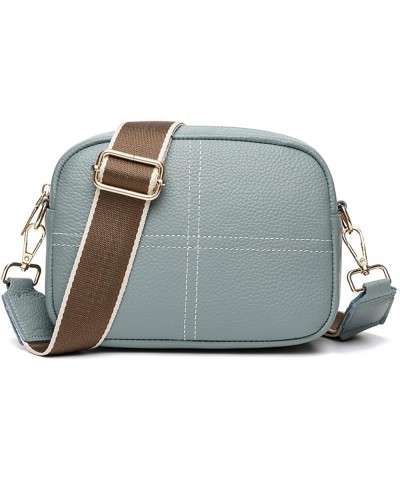 Crossbody Bags for Women, Trendy Leather Crossbody Camera Bag Purse with Guitar Strap Small Shoulder Handbag D-blue-green $14...