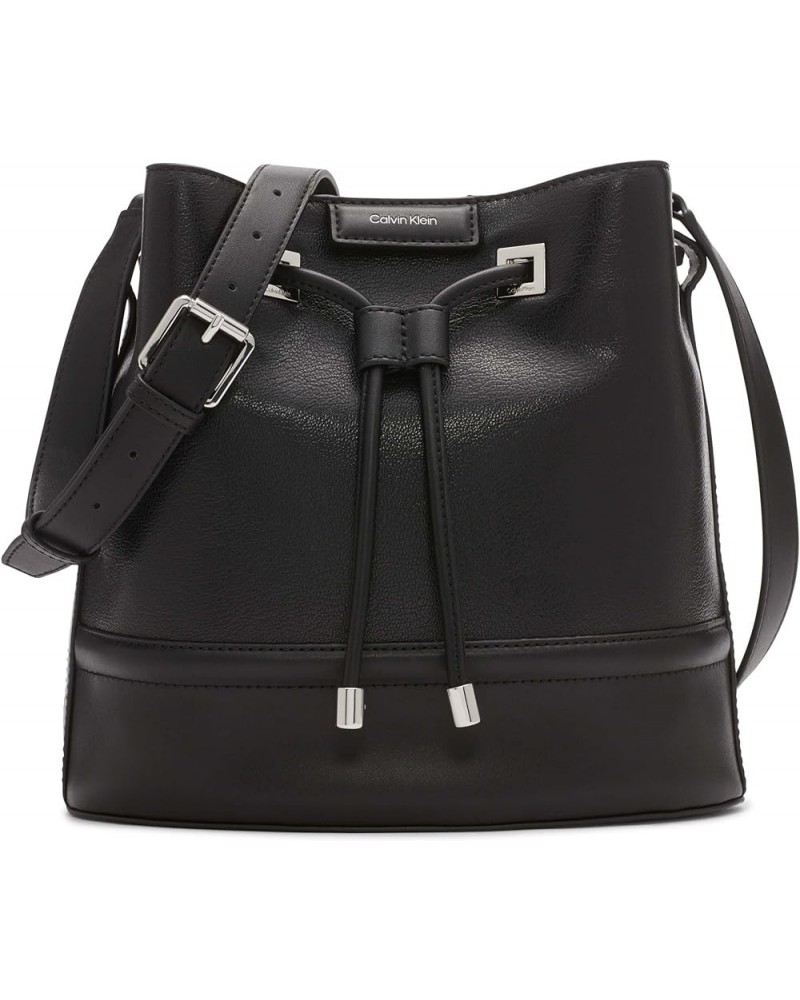 Ash Bucket Crossbody Black/Silver $46.90 Crossbody Bags