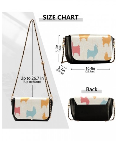 Cute Alpaca Llama Crossbody bags for Women Small Crossbody Purses with Adjustable Strap Wallet Purse Cross Body Bag for Women...