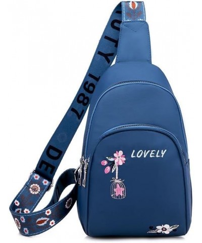 2023 New Women Chest Bag Sling Bag Small Crossbody Shoulder Bag for Women Kawaii Purse Aesthetic Accessories (Purple) Blue $2...