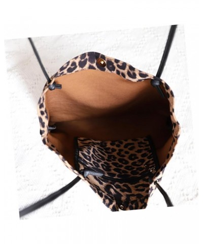 2pcs Leisure Bag Shoulder Bag Korean Style Handbag Cosmetic Organizer Bag Waterproof Tote Bag Leopard Brownx3pcs $15.79 Others