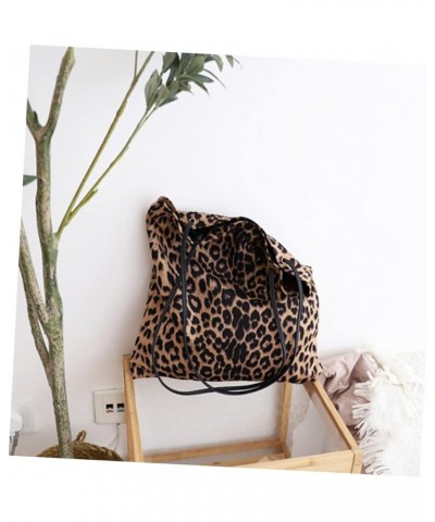 2pcs Leisure Bag Shoulder Bag Korean Style Handbag Cosmetic Organizer Bag Waterproof Tote Bag Leopard Brownx3pcs $15.79 Others