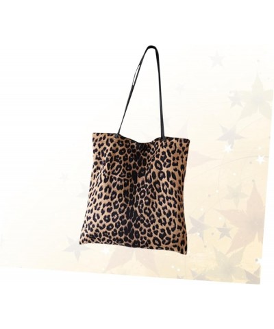 2pcs Leisure Bag Shoulder Bag Korean Style Handbag Cosmetic Organizer Bag Waterproof Tote Bag Leopard Brownx3pcs $15.79 Others