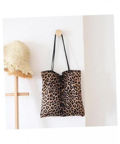 2pcs Leisure Bag Shoulder Bag Korean Style Handbag Cosmetic Organizer Bag Waterproof Tote Bag Leopard Brownx3pcs $15.79 Others