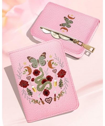 Credit Card Holder Wallet for Women Cute Leather Ladies Teen Girls Female Cardholder Wallets Accordion Purse Small Medium Aes...