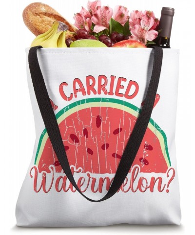 I Carried A Watermelon Funny Summer Fruit Lover Graphic Tote Bag $10.68 Totes