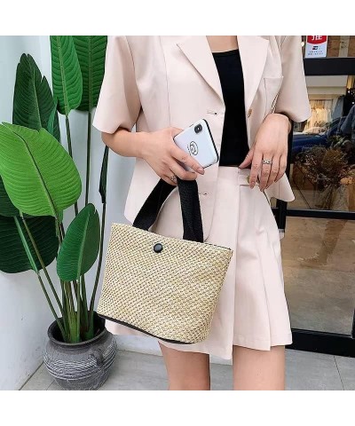 Straw Shoulder Bag Straw Clutch Straw Crossbody Bag Casual Beach Straw Handmade Bag for Women Envelope Purse Wallet Medium $1...